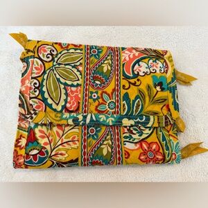Vera Bradley Colorful Floral Patterned Jewelry Folio Bag